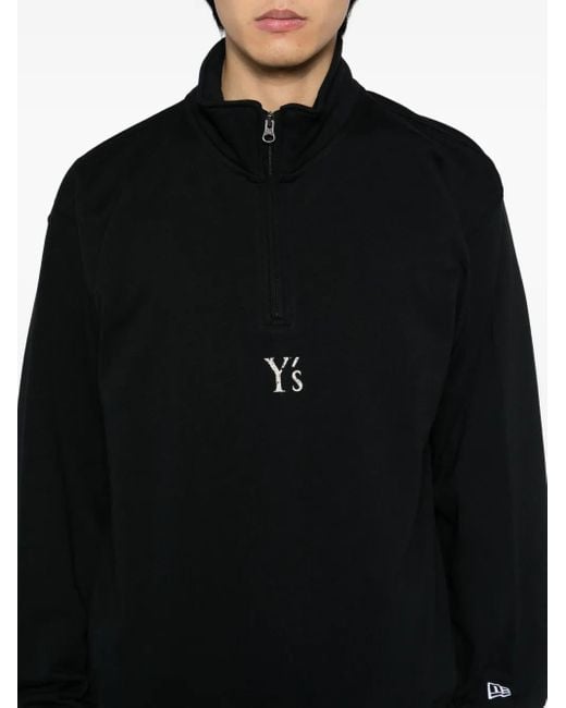 Y's Yohji Yamamoto X New Era Sweater Met Logoprint in het Black