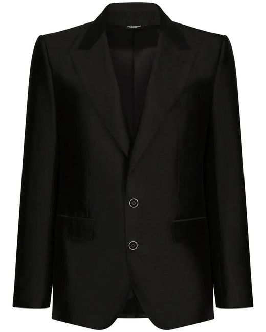 Dolce & Gabbana Black Single-Breasted Suit for men