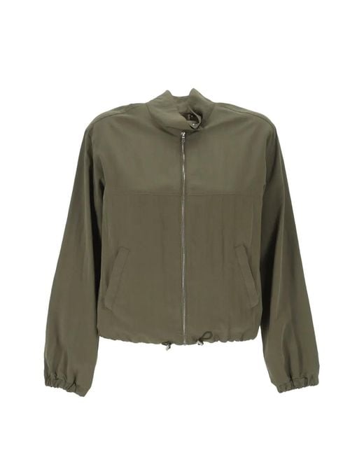 Emme Green Zip-Up Drawstring Jacket