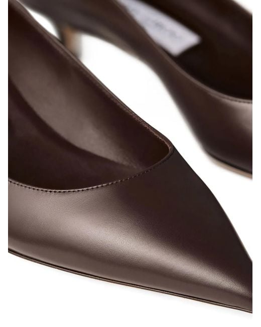 Jimmy Choo Brown Amelia Pointed-Toe Pumps