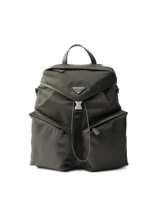 Prada Black Re-Nylon Backpack for men