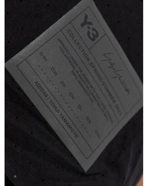 Y-3 Black Perforated-Detail Tank Top