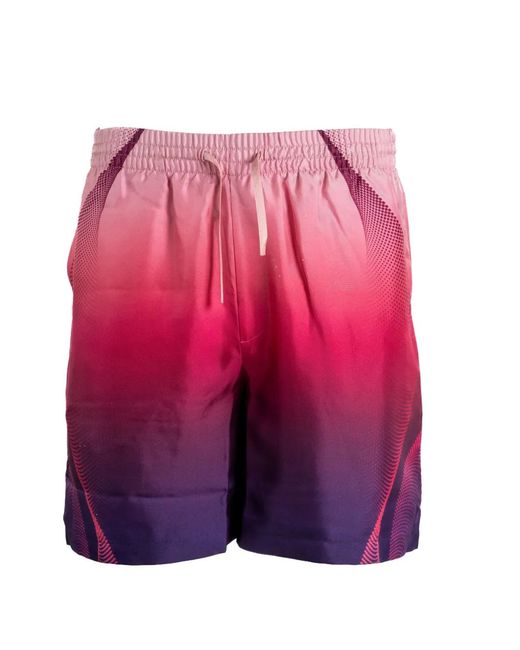 Casablanca Pink Gradient Silk Shorts for men