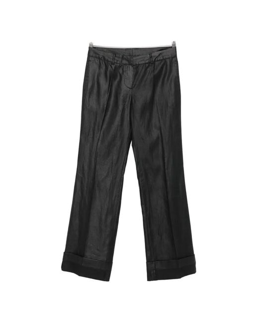 Our Legacy Black Hip Belt-Loop Pocket Trousers