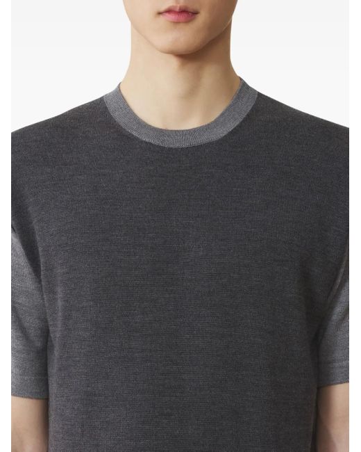 Lanvin Blue Crew-Neck T-Shirt for men
