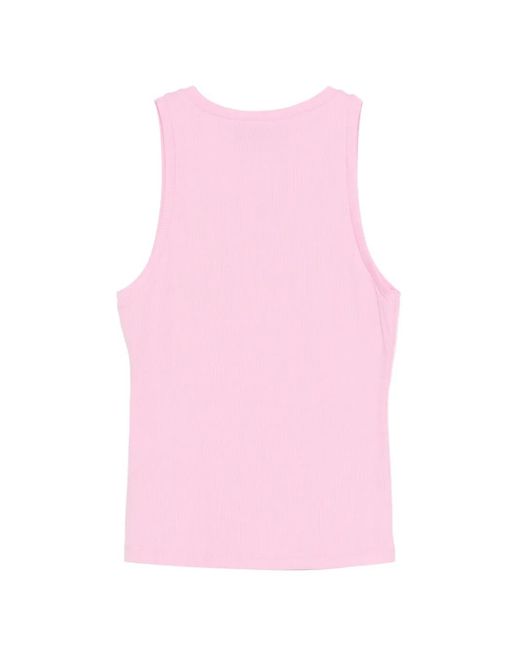 Iceberg Pink Ribbed Top