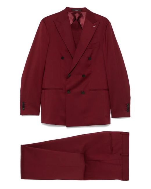 Traje de lana SAPIO de hombre de color Red