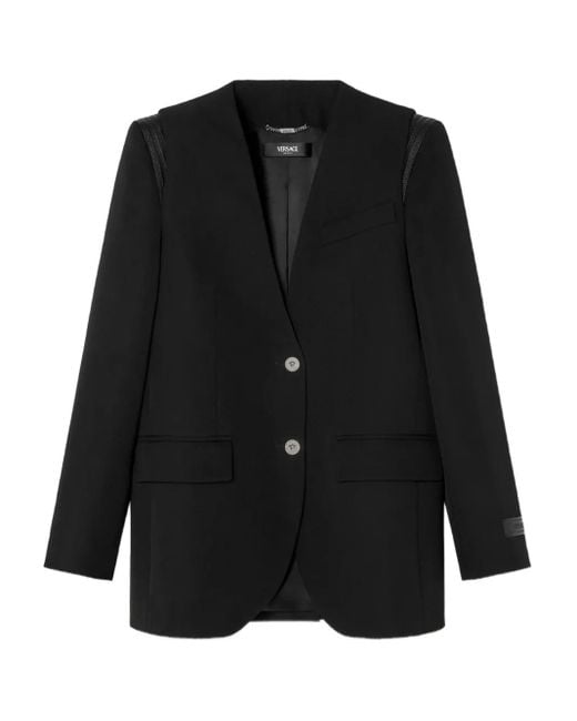 Versace Jack Met Schouderafwerking in het Black