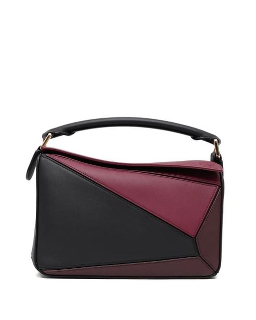 Loewe Purple Kleine Puzzle Handtasche