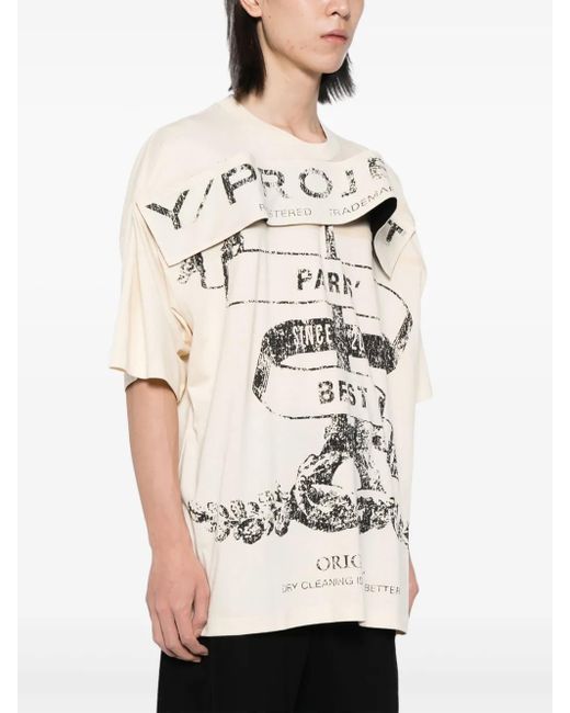 T-Shirt Evergreen Paris di Y. Project in Natural