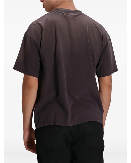 Represent Gray Crew-Neck Logo T-Shirt for men