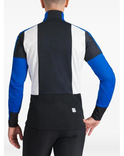 Sportful Blue Zip-Up Performance Jacket