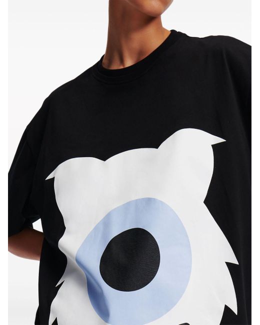 Karl Lagerfeld X Darcel Disappoints T-shirt Van Biologisch Katoen in het Black