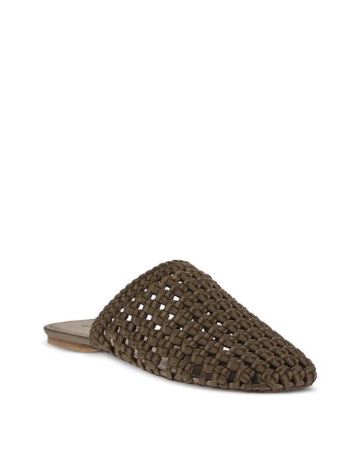 Stuart Weitzman Brown Marina Flat Mule