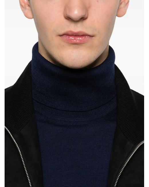 Tom Ford Blue Turtleneck Sweater for men