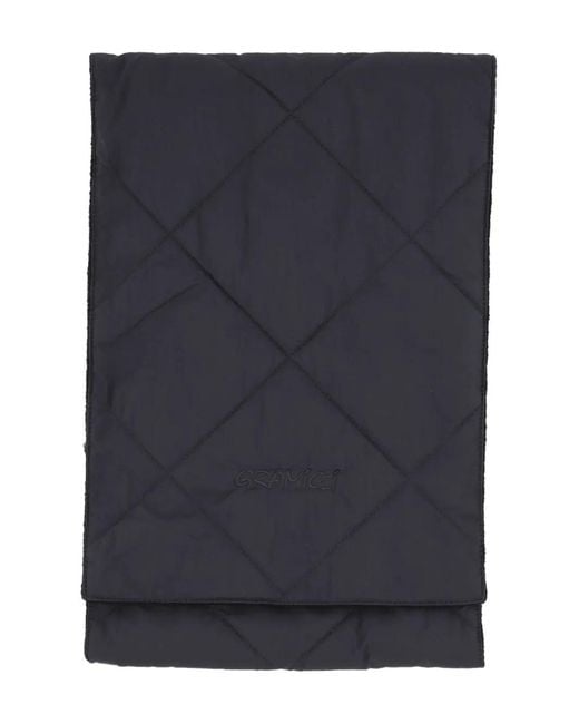 Gramicci Blue Quilted Scarf for men