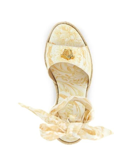 'La Méduse' Compensées Versace en coloris Natural