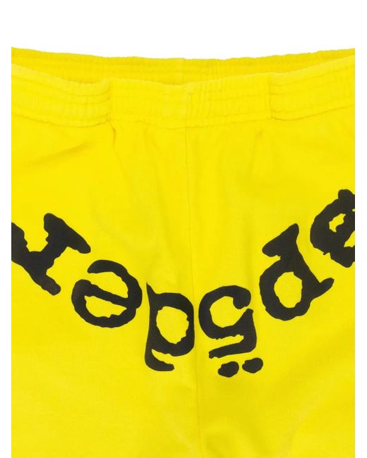 Sp5der Yellow Legacy Sweatpants for men