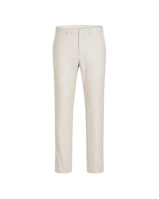 Patrick Assaraf Straight Broek in het White voor heren