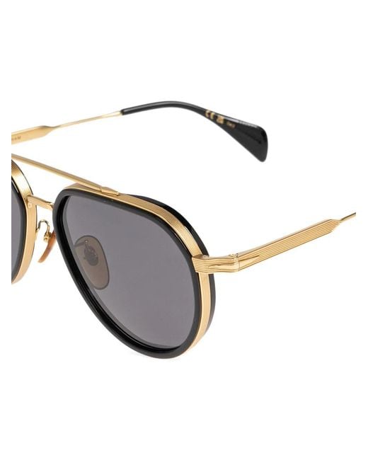 David Beckham Metallic Pilot-Frame Sunglasses for men