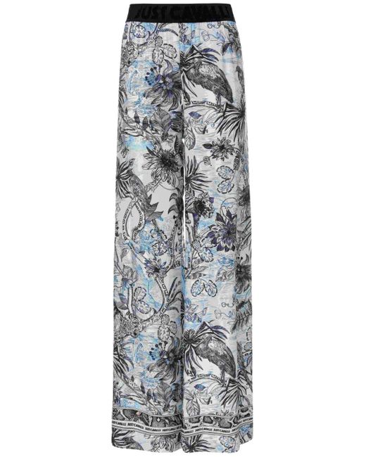 Just Cavalli フローラル パンツ Gray