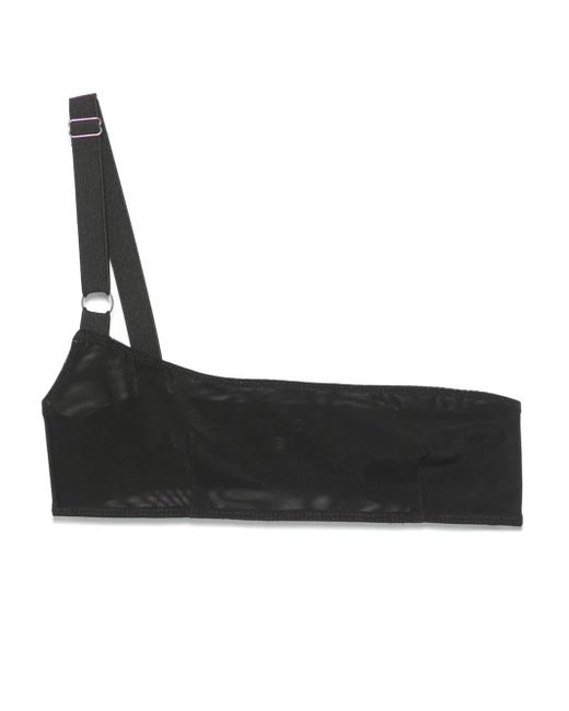 Elena Velez Black Single-Strap Bra