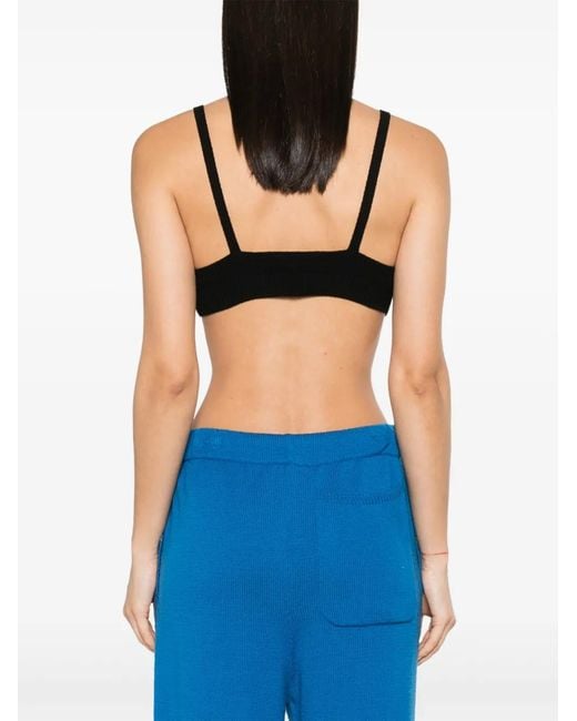 Alanui Black Finest Brallete-Style Top