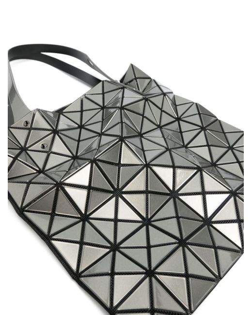 Bao Bao Issey Miyake Black Lucent Metallic Geometric Tote Bag
