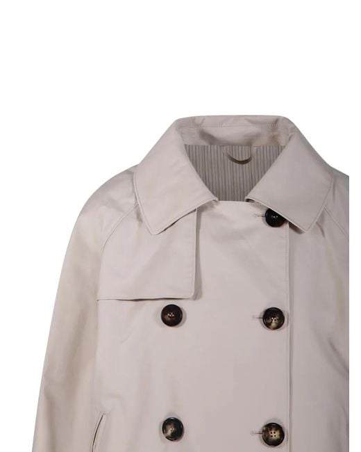 Max Mara Gray Double-Breasted Jacket