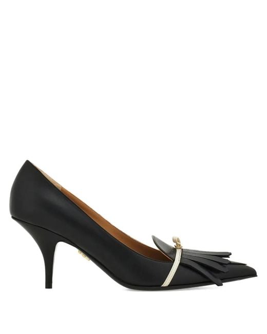Ferragamo Black Mini Bow-Embellished Pumps