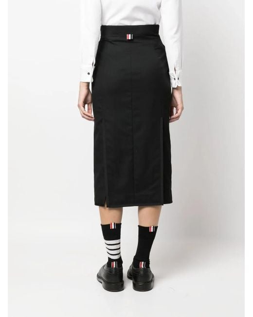 Thom Browne Geweven Kokerrok in het Black
