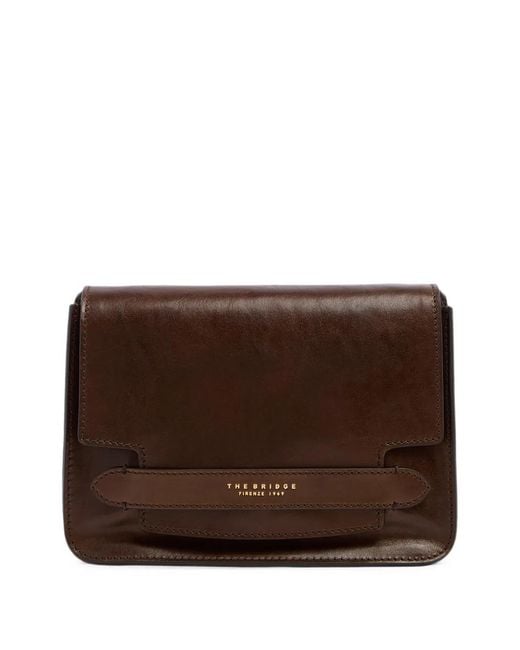 The Bridge Brown Lucrezia Leather Cross Body Bag