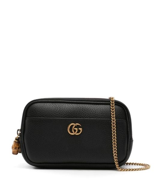 Gucci Black Double G Super Mini Bag