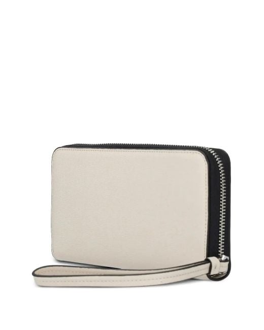 ARMANI EXCHANGE Gray Zip-Around Wristlet Wallet