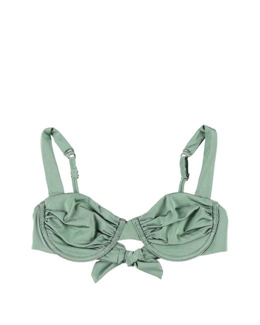 BELAMER Green Haut De Bikini Aless À Fronces