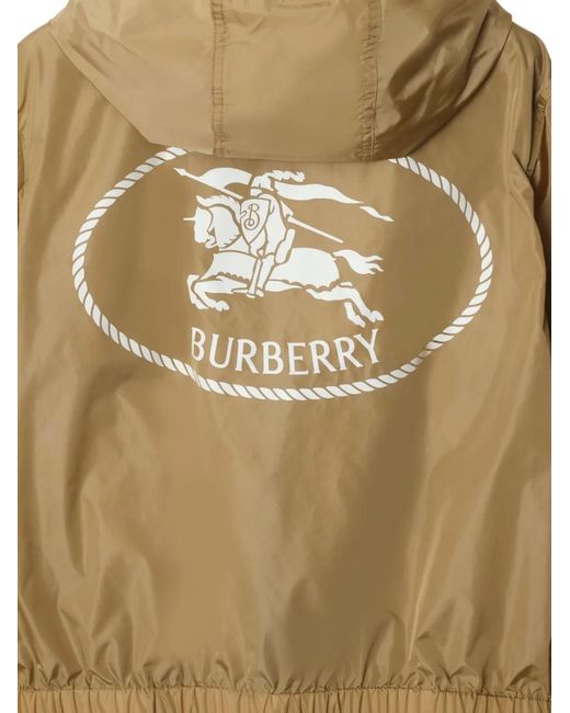 Burberry Knight Stamp Nylon Jack in het Natural