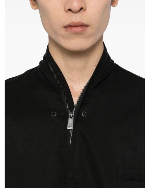 TEAM WANG design Black Raw-Edge Jacket