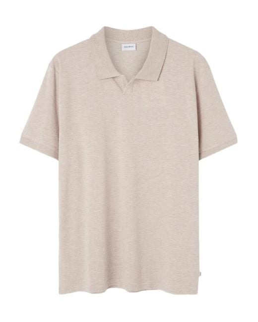 Les Deux White Piqué Polo 2.0 Embroidered-Logo T-Shirt for men