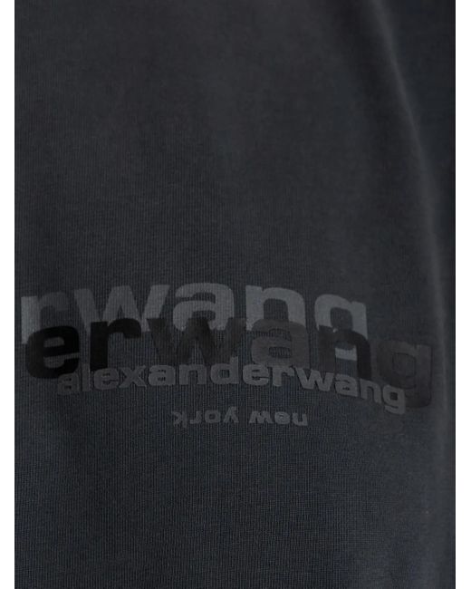 Alexander Wang Black Logo-Print T-Shirt