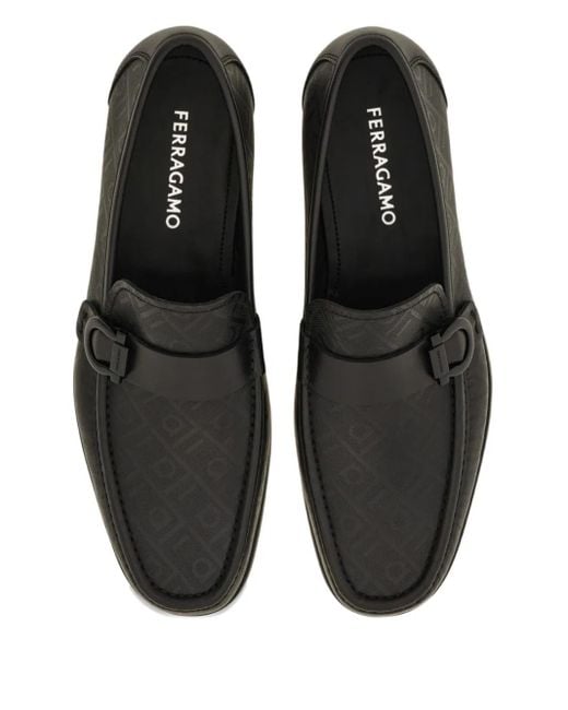 Ferragamo Loafer Mit Gancini-Spange in Black für Herren