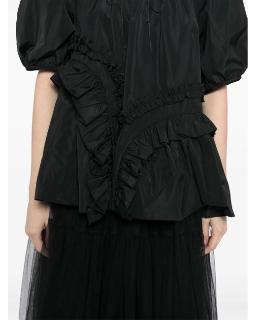 CECILIE BAHNSEN Black Arabella Top