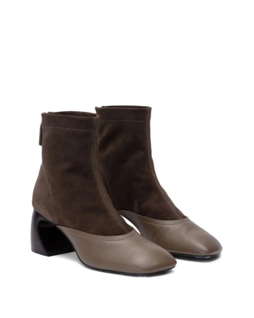 3.1 Phillip Lim Brown 65Mm Id Crescent-Heel Suede Leather Boots