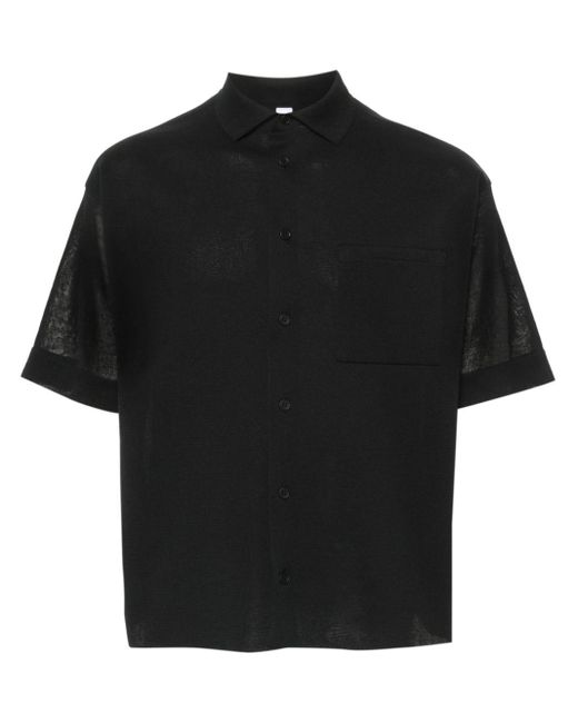 CFCL Black Tc Milan Ribbed Shirt for men