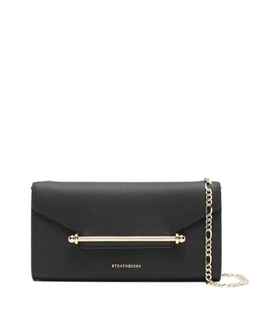 Strathberry Black Large Melville Clutch Bag