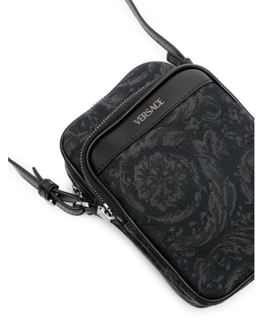 Versace Barocco Athena Crossbody Bag in Black for Men Lyst