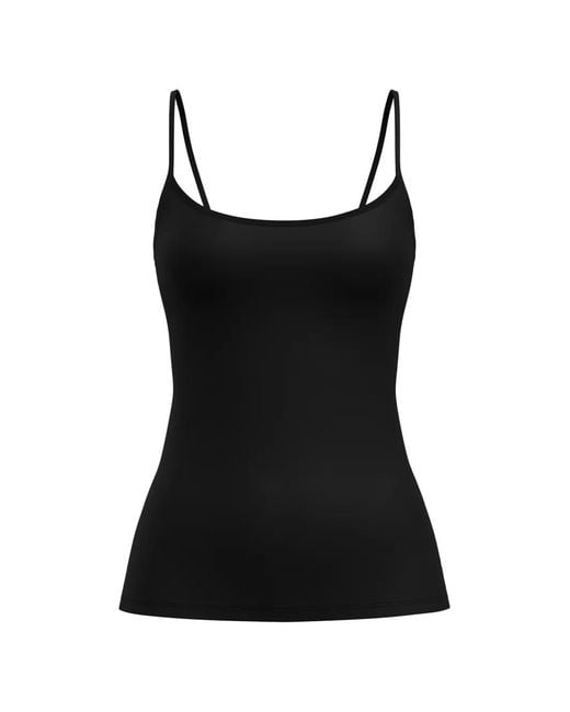 Calida Black Adjustable-Strap Tank Top