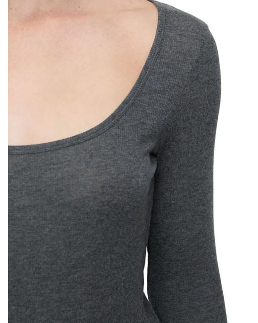 Closed Gray Long Sleeve Top