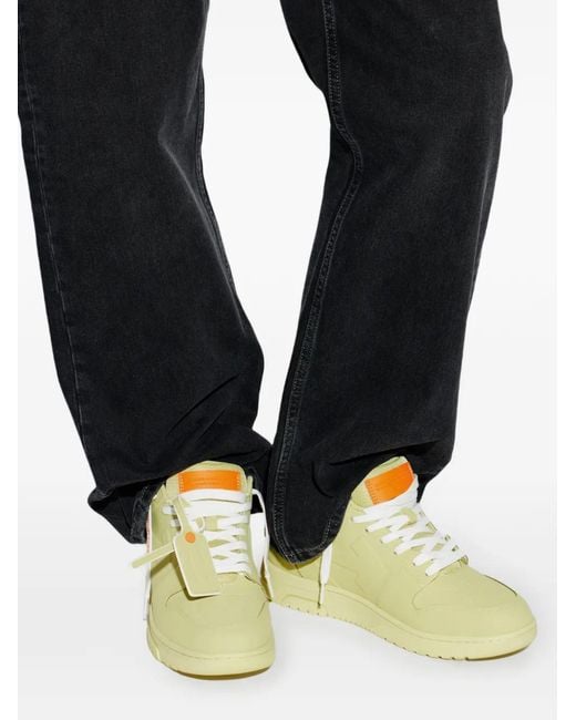 Off-White c/o Virgil Abloh Green Out Of Office Lace-Up Sneakers for men