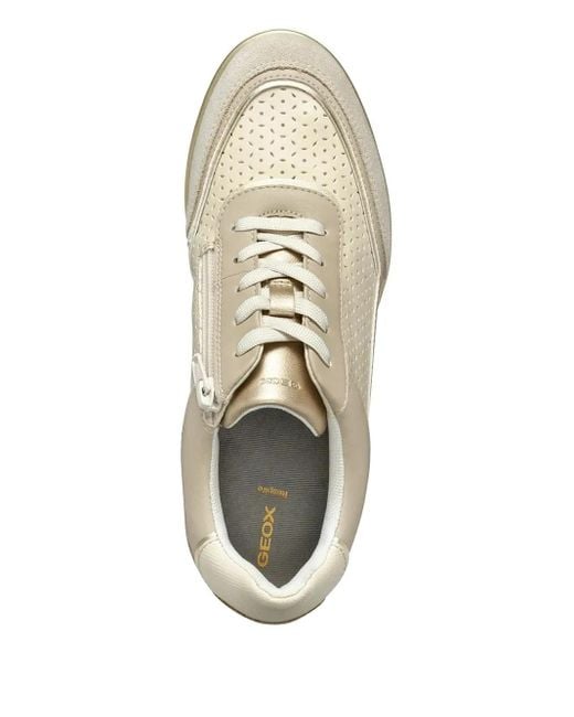 Geox White Ilde Wedge Sneakers