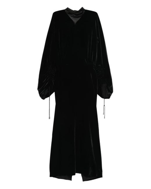 Lanvin Black Gathered Dress